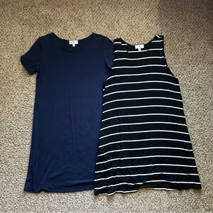 Socialite Nordstrom 2 Dress Bundle B&W and Navy
